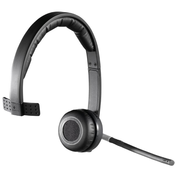 ყურსასმენი Logitech 981-000512 H820E Mono, Headset, Wireless, DECT, USB, Black