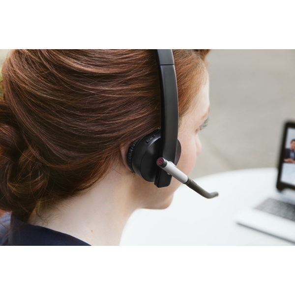 ყურსასმენი Logitech 981-000512 H820E Mono, Headset, Wireless, DECT, USB, Black