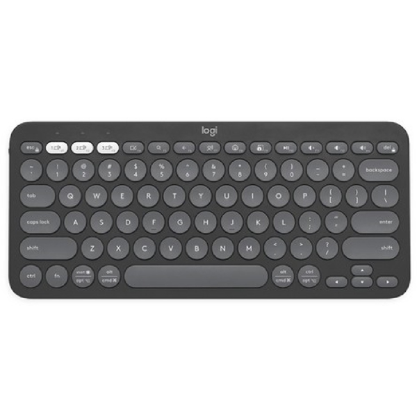 კლავიატურა Logitech 920-011851 Pebble Keys 2 K380s, Wireless, Bluetooth, USB, Keyboard, Graphite