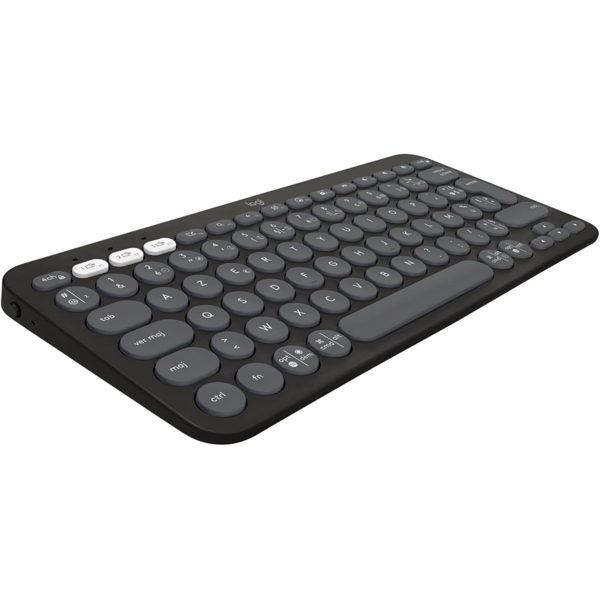კლავიატურა Logitech 920-011851 Pebble Keys 2 K380s, Wireless, Bluetooth, USB, Keyboard, Graphite