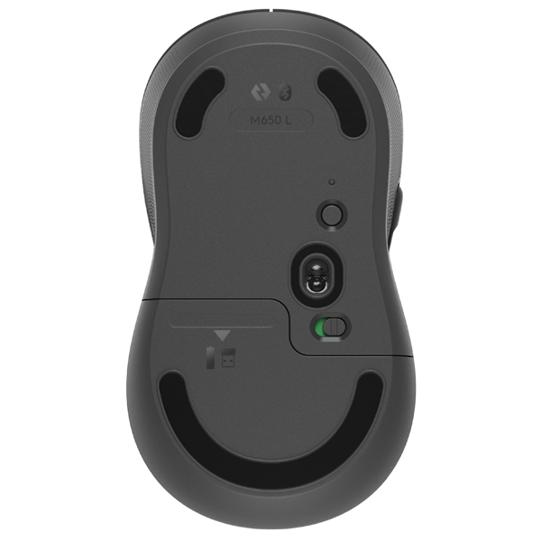 მაუსი Logitech 910-006236 Signature M650L, Wireless, Bluetooth, Mouse, Black