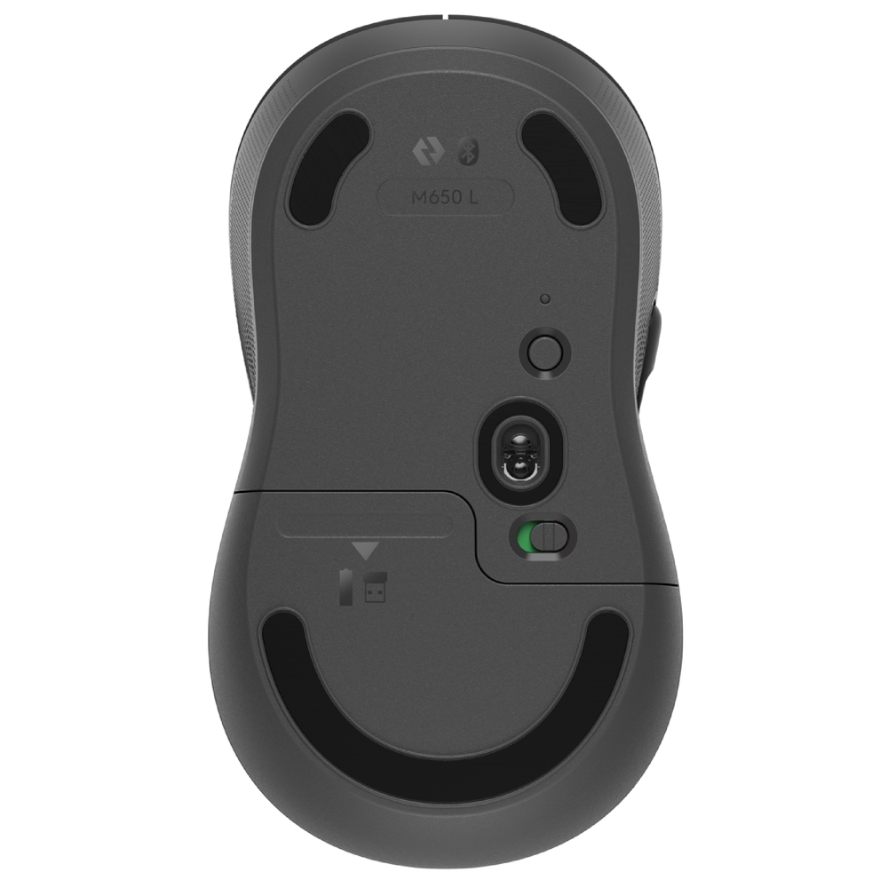 მაუსი Logitech 910-006236 Signature M650L, Wireless, Bluetooth, Mouse, Black