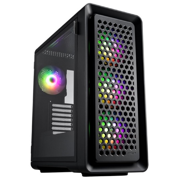 Computer Case FSP CUT593, ATX, micro-ATX, mini-ITX, 2xUSB 3.0, USB-C, Black