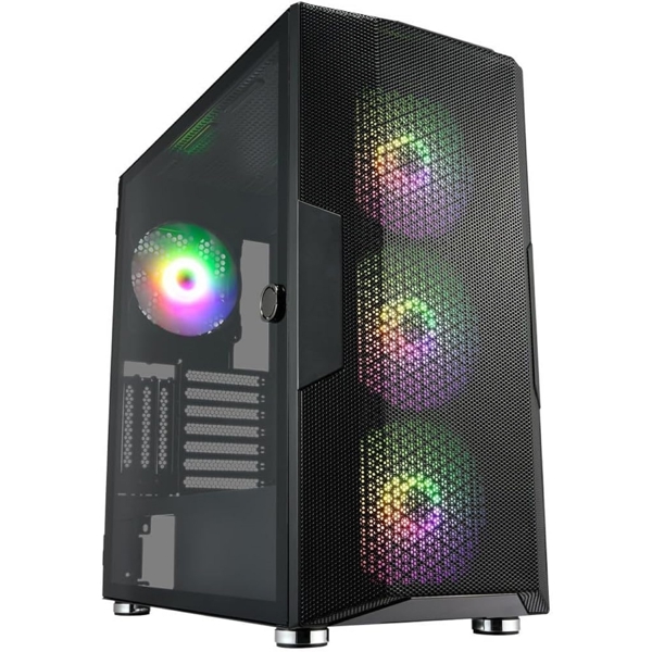 Computer Case FSP CUT592, MidT, Micro ATX, Mini-ITX, 2×USB 3.2, USB-C, Black
