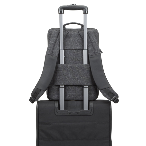 ნოუთბუქის ჩანთა Rivacase 8861, 15.6", Backpack, Black