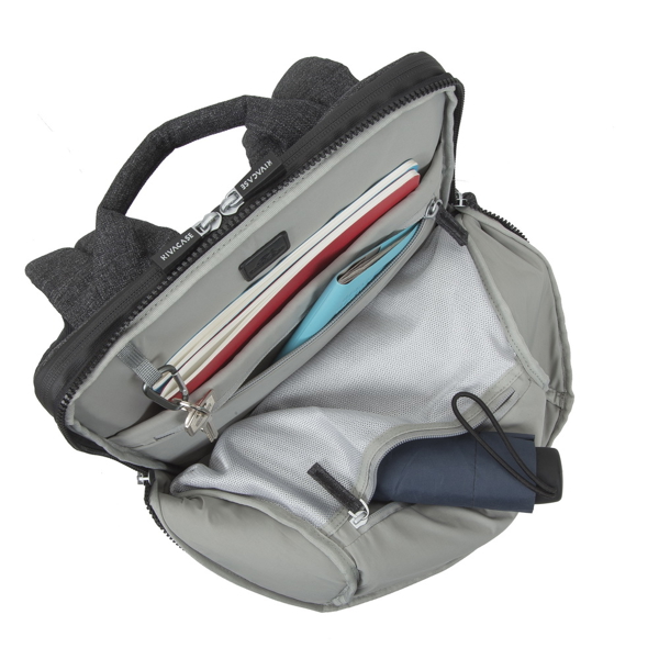 ნოუთბუქის ჩანთა Rivacase 8861, 15.6", Backpack, Black