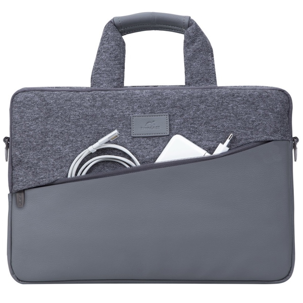 ნოუთბუქის ჩანთა Rivacase 7930, 15.6", Laptop Bag, Grey