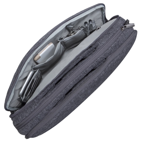 ნოუთბუქის ჩანთა Rivacase 7930, 15.6", Laptop Bag, Grey