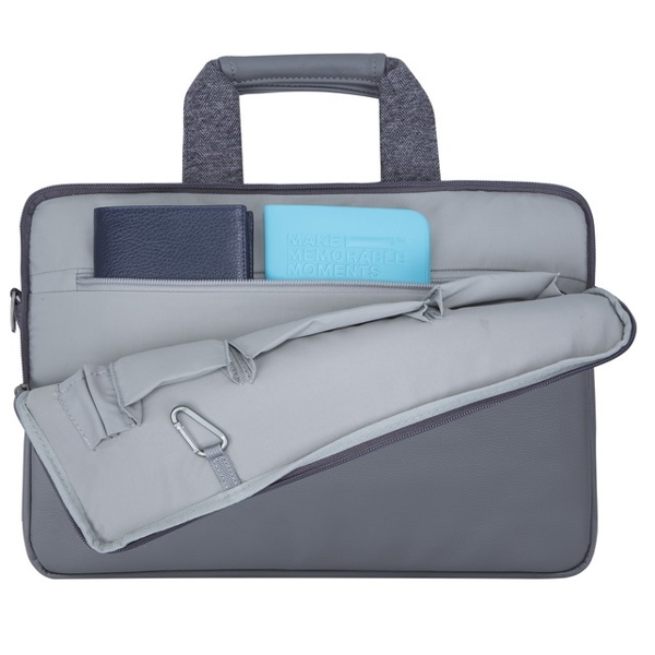 ნოუთბუქის ჩანთა Rivacase 7930, 15.6", Laptop Bag, Grey