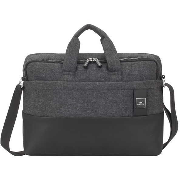 ნოუთბუქის ჩანთა Rivacase 8831 melange ECO, 15.6", Laptop Bag, Black