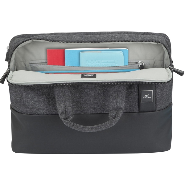 ნოუთბუქის ჩანთა Rivacase 8831 melange ECO, 15.6", Laptop Bag, Black