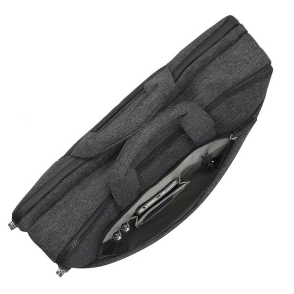 ნოუთბუქის ჩანთა Rivacase 8831 melange ECO, 15.6", Laptop Bag, Black