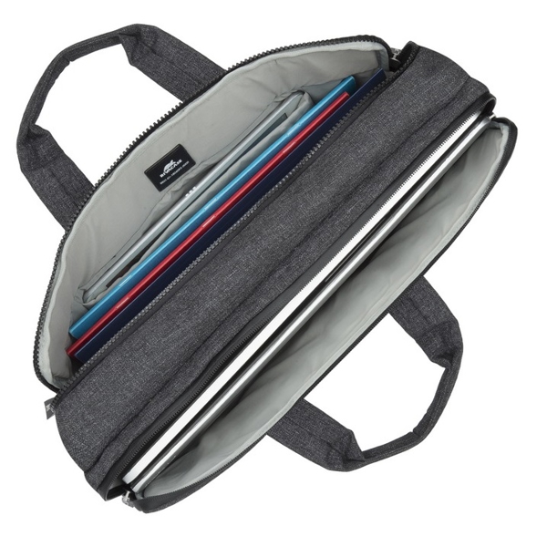 ნოუთბუქის ჩანთა Rivacase 8831 melange ECO, 15.6", Laptop Bag, Black