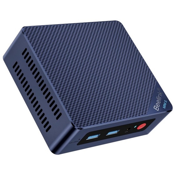 Mini PC Beelink MINI S12, Intel N95, 8GB, 256GB SSD, Integrated, W11P, Blue