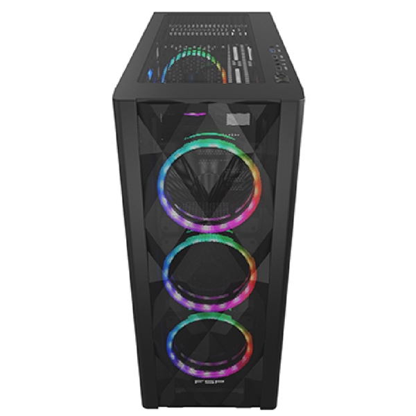 Computer Case FSP CMT595AL, MidT E-ATX, Micro ATX, Mini-ITX, USB3.0, 2×USB 2.0, Black