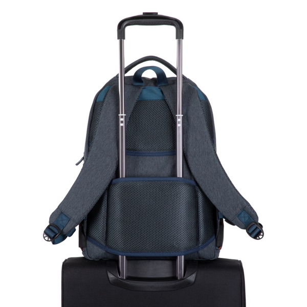 ნოუთბუქის ჩანთა Rivacase 7761 Laptop, 15.6", Backpack, Grey