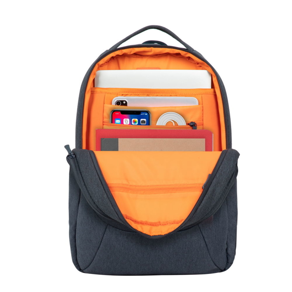 ნოუთბუქის ჩანთა Rivacase 7761 Laptop, 15.6", Backpack, Grey
