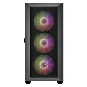Computer Case FSP CMT318 CMT318, E-ATX, M-ATX, Mini-ITX, 2×USB 3.0, Black
