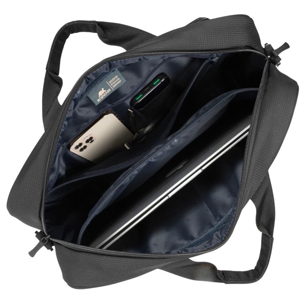 ნოუთბუქის ჩანთა Rivacase 8422 ECO Top Loader, 14", Laptop Bag, Black