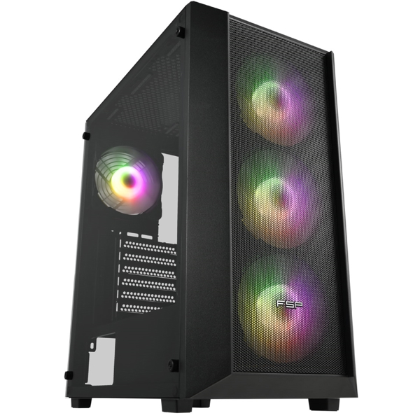 Computer Case FSP CMT218, MidT, Micro ATX, ITX, 2×USB 2.0, USB 3.0, Black