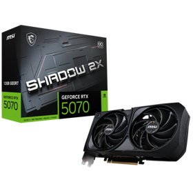 ვიდეო დაფა MSI 912-V532-005 SHADOW 2X OC, GeForce RTX5070, 12GB, 192Bit, DP, HDMI, Black