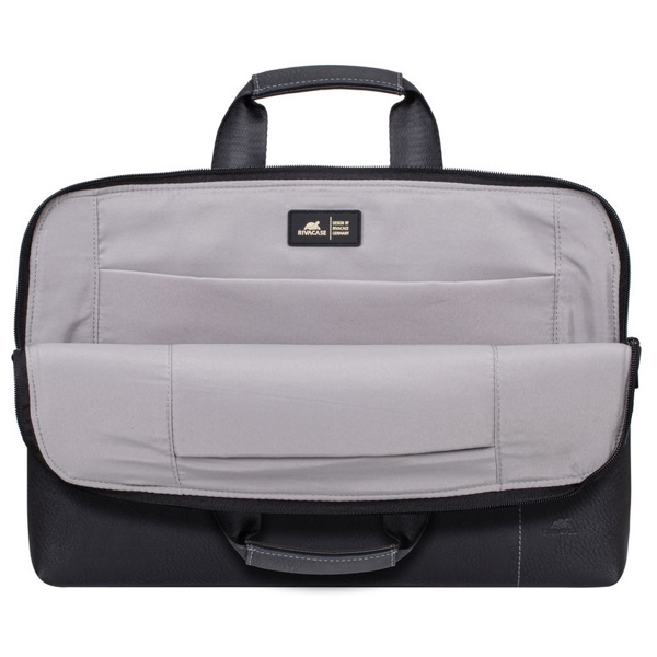 ნოუთბუქის ჩანთა Rivacase 8930 Slim, 15.6", Laptop Bag, Black