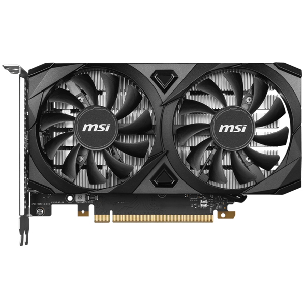 ვიდეო დაფა MSI 912-V812-055 VENTUS 2X E OC, GeForce RTX3050, 6GB, 96Bit, DP, HDMI, Black