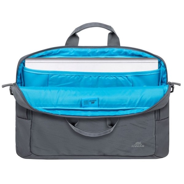 ნოუთბუქის ჩანთა Rivacase 7531 ECO, 16", Laptop Bag, Grey