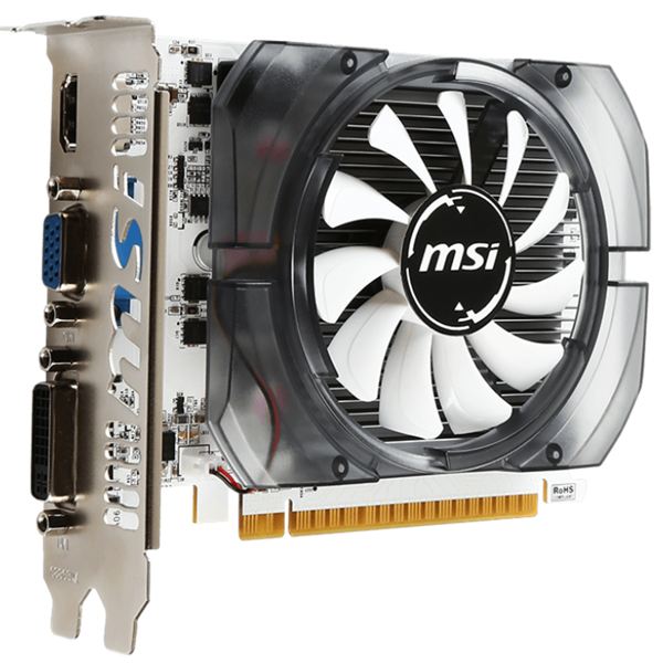 ვიდეო დაფა MSI 912-V809-2216 GeForce GT 730, 4GB, 128Bits, HDMI, VGA, DVI-D, Black/White