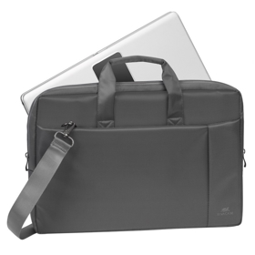 ნოუთბუქის ჩანთა Rivacase 8251, 17.3", Laptop Bag, Grey