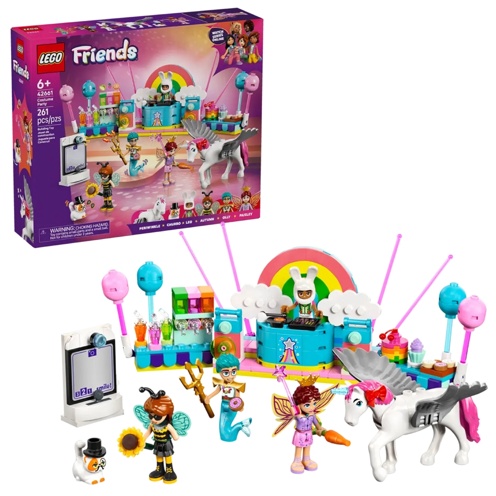 Prefabricated Construction Lego 42661 Friends Costume Party with Unicorn & Fairy