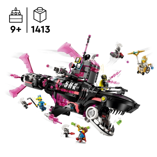 ასაწყობი კონსტრუქცია Lego 71500, Nightmare Shark Submarine, Prefabricated Construction