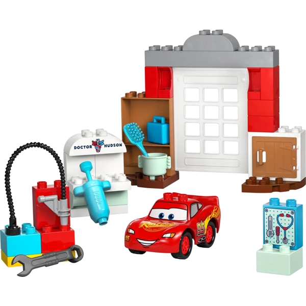 ასაწყობი კონსტრუქცია Lego 10456 DUPLO Disney Cars McQueen's Visit to Doc's Garage Set, Prefabricated Construction