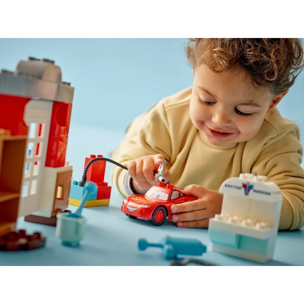 ასაწყობი კონსტრუქცია Lego 10456 DUPLO Disney Cars McQueen's Visit to Doc's Garage Set, Prefabricated Construction