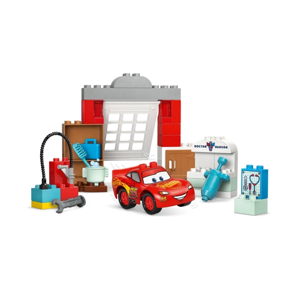 ასაწყობი კონსტრუქცია Lego 10456 DUPLO Disney Cars McQueen's Visit to Doc's Garage Set, Prefabricated Construction