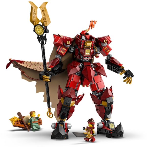 ასაწყობი კონსტრუქცია Lego 71846, The Fire Knight Mech, Prefabricated Construction