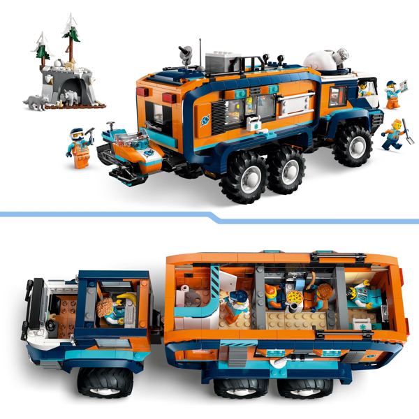 ასაწყობი კონსტრუქცია Lego 60471, Arctic Explorer Science Lab Truck, Prefabricated Construction