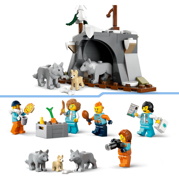 ასაწყობი კონსტრუქცია Lego 60471, Arctic Explorer Science Lab Truck, Prefabricated Construction
