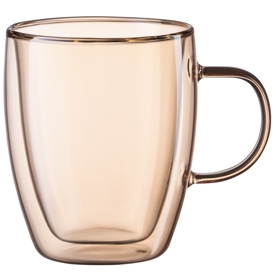 Doublewall Mug Set With Handles Ardesto AR2627GG Golden Moon, 270ml, 2pcs, Golden