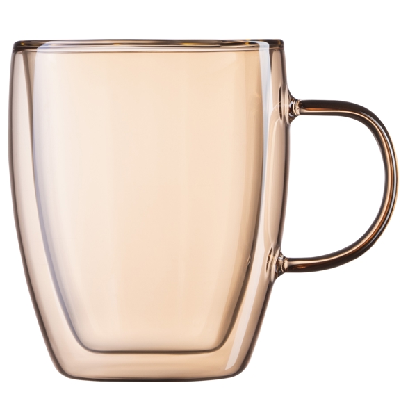 Doublewall Mug Set With Handles Ardesto AR2627GG Golden Moon, 270ml, 2pcs, Golden