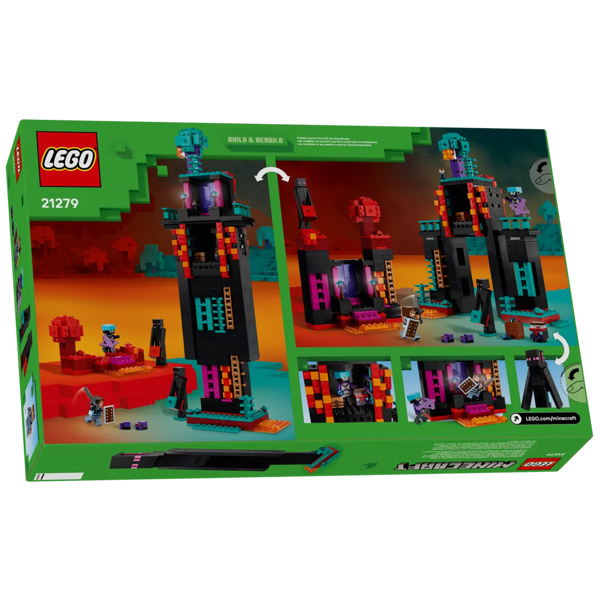 ასაწყობი კონსტრუქცია Lego 21279, The Enderman Tower, Prefabricated Construction