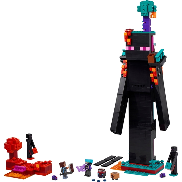 ასაწყობი კონსტრუქცია Lego 21279, The Enderman Tower, Prefabricated Construction