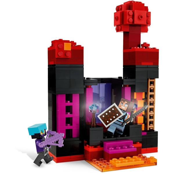 ასაწყობი კონსტრუქცია Lego 21279, The Enderman Tower, Prefabricated Construction