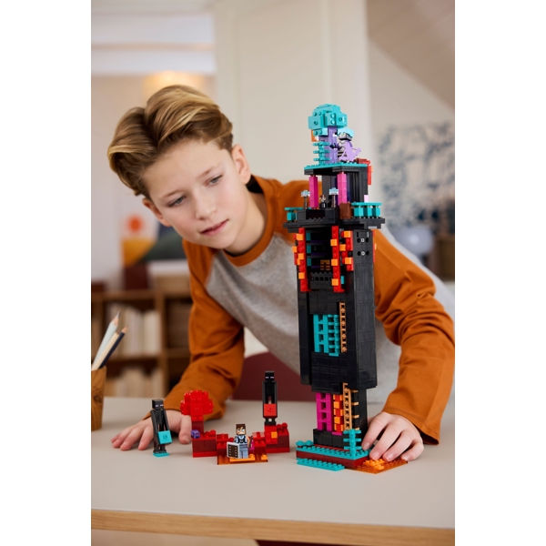 ასაწყობი კონსტრუქცია Lego 21279, The Enderman Tower, Prefabricated Construction