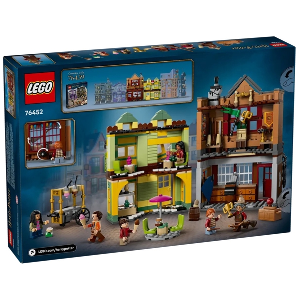 ასაწყობი კონსტრუქცია Lego 76452, Quality Quidditch Supplies & Ice Cream Parlour, Prefabricated Construction