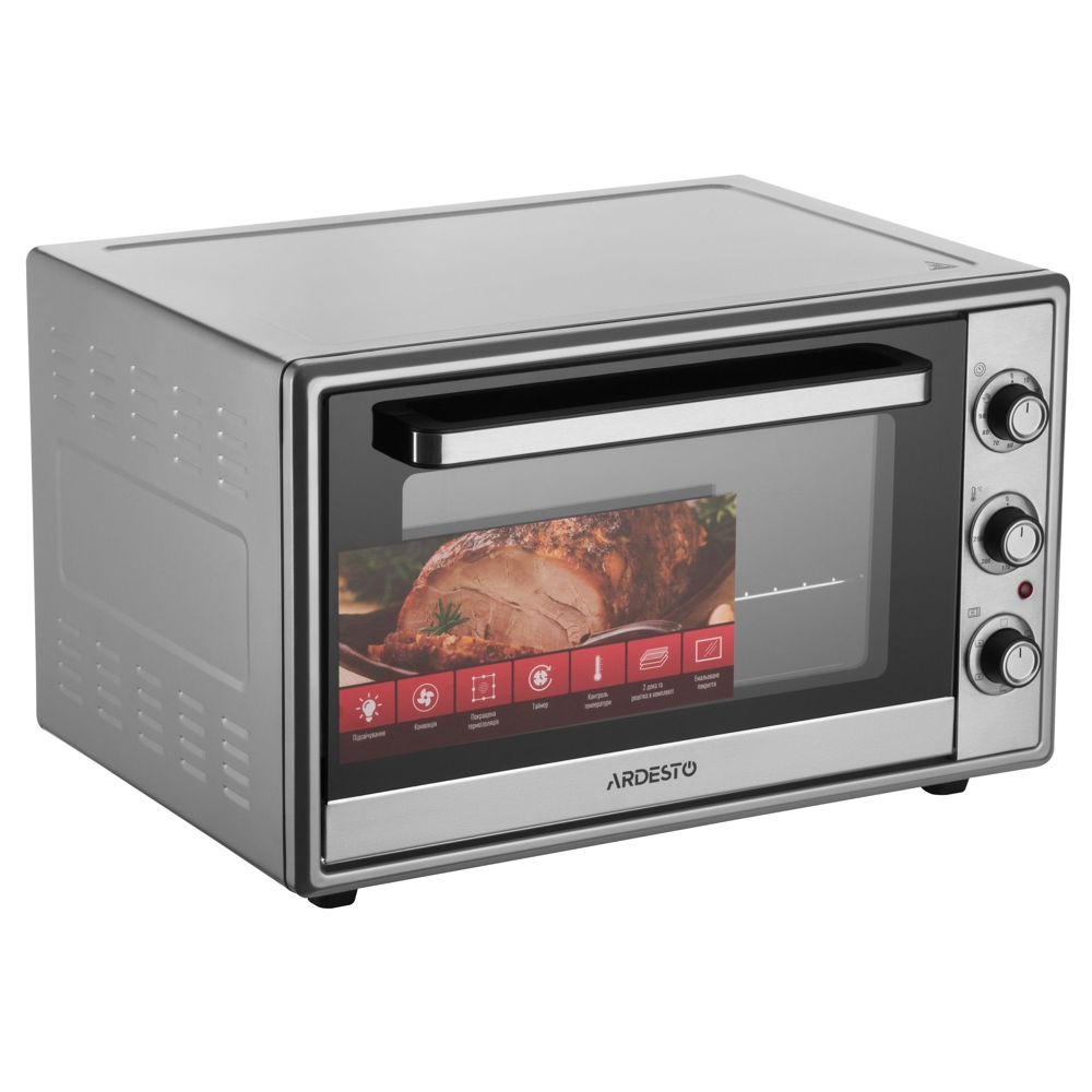 ელექტრო ღუმელი Ardesto MEO-F60CDG, 2000W, 60L, Electric Oven, Grey