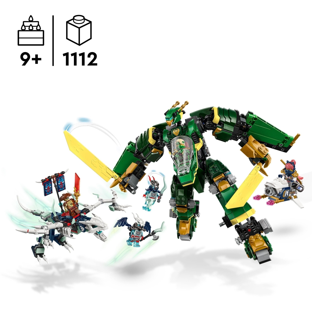 ასაწყობი კონსტრუქცია Lego 71845, Lloyd’s Jet Mech, Prefabricated Construction