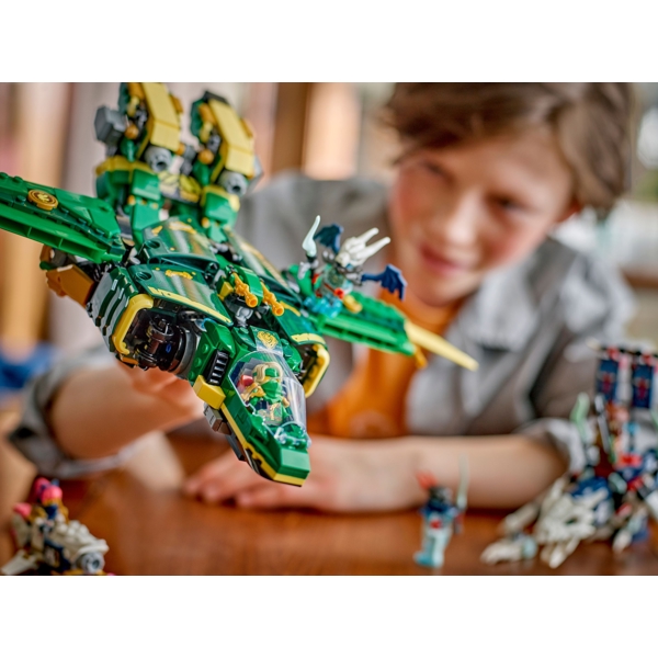 ასაწყობი კონსტრუქცია Lego 71845, Lloyd’s Jet Mech, Prefabricated Construction