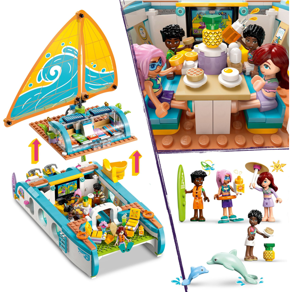 ასაწყობი კონსტრუქცია Lego 42664, Travel Boat Adventure, Prefabricated Construction