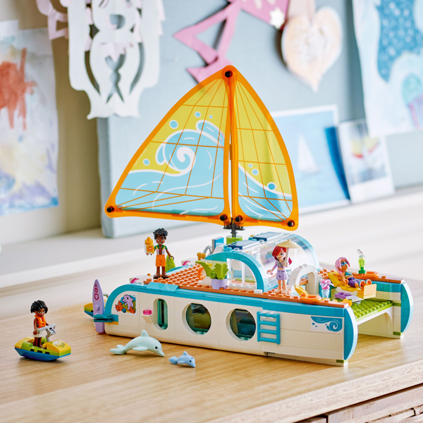 ასაწყობი კონსტრუქცია Lego 42664, Travel Boat Adventure, Prefabricated Construction